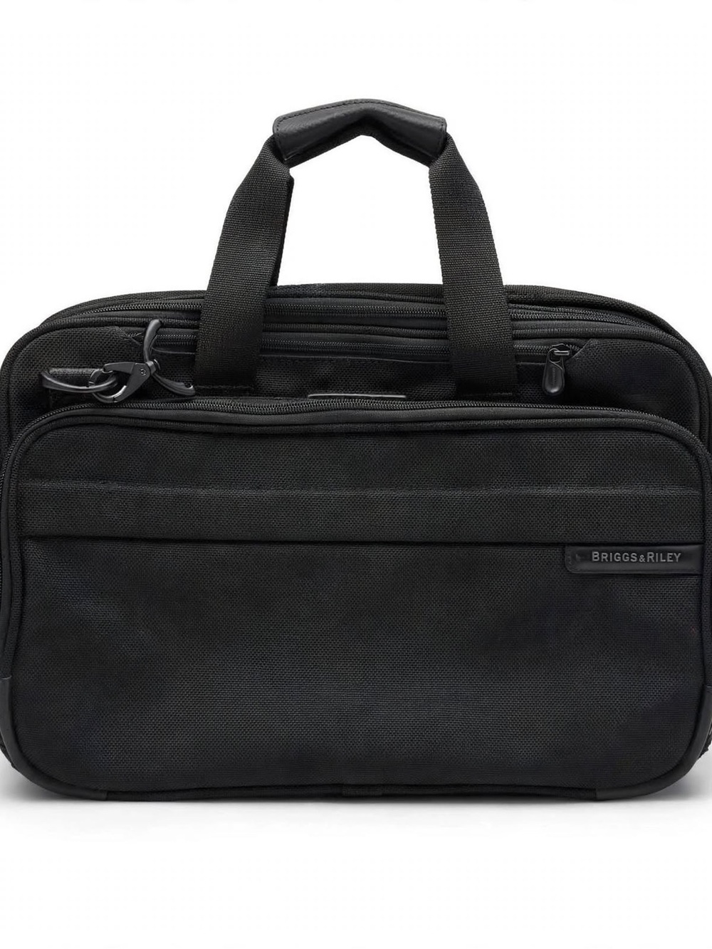 Briggs & Riley Black Laptop Briefcase with Front Organizer
